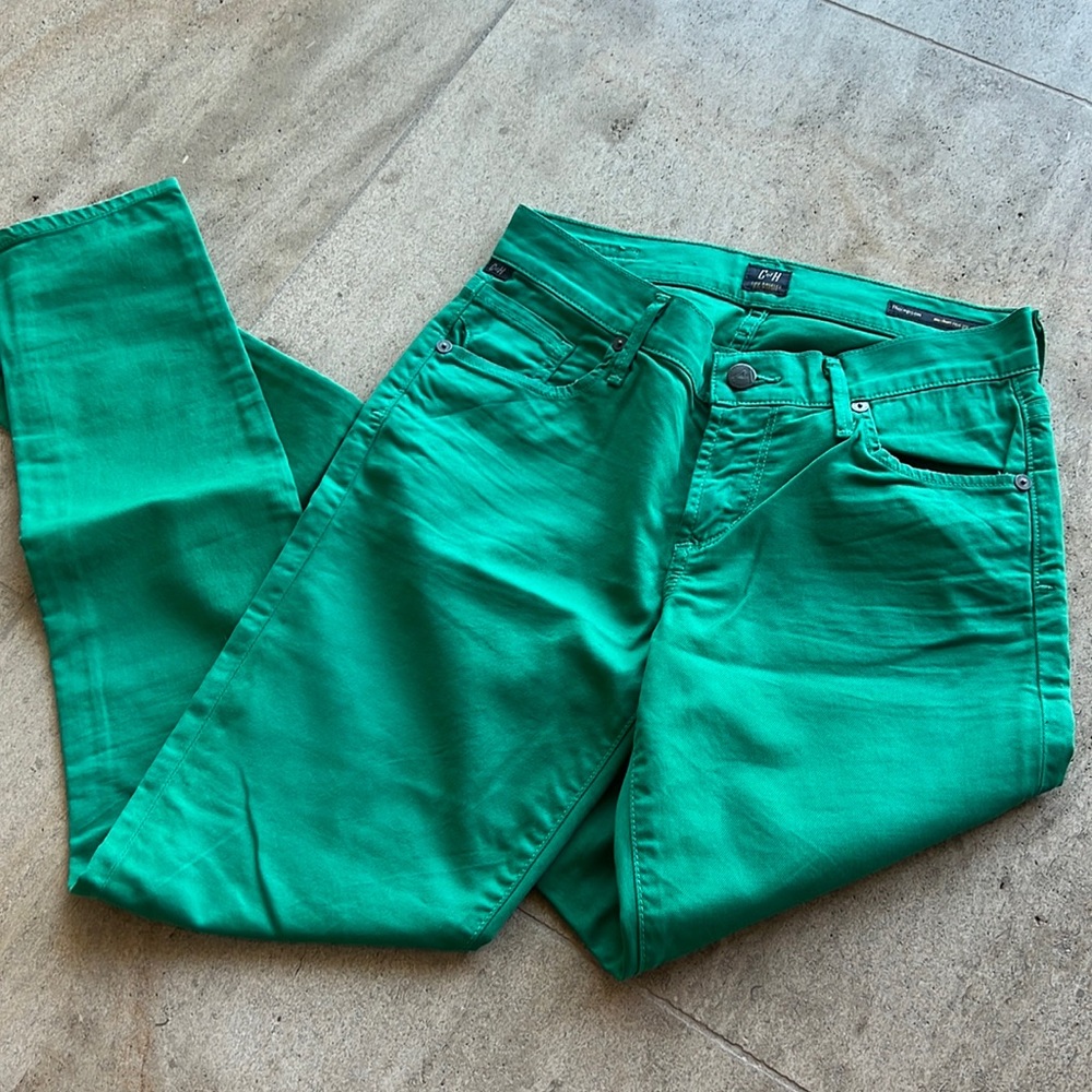 NWOT Citizens of Humanity green skinny jeans